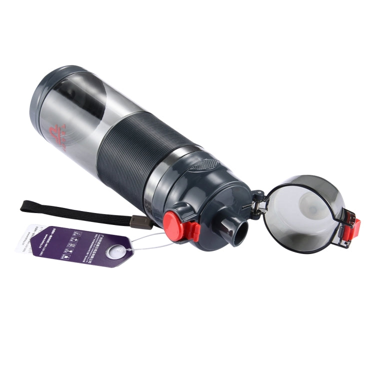 Bình nước du lịch có nắp bật Teloy TNY-9601 650ML, nhiệt độ sử dụng: -20 ~ 120 độ C, TNY-9601 (Xám đậm + Đỏ)
