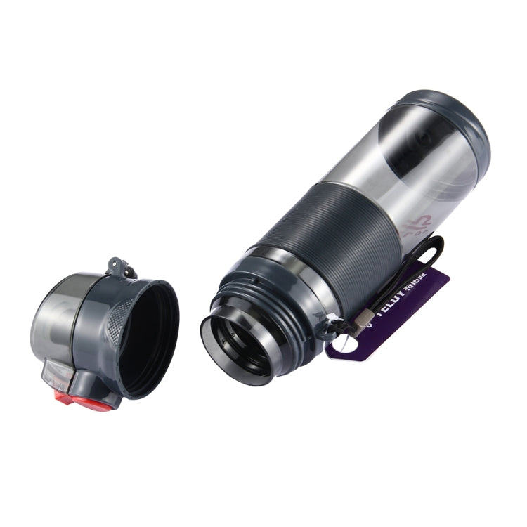 Bình nước du lịch có nắp bật Teloy TNY-9601 650ML, nhiệt độ sử dụng: -20 ~ 120 độ C, TNY-9601 (Xám đậm + Đỏ)