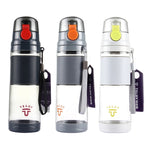 Bình nước du lịch có nắp bật Teloy TNY-9601 650ML, nhiệt độ sử dụng: -20 ~ 120 độ C, TNY-9601 (Xám đậm + Đỏ)