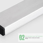 Giá đỡ dao nam châm gắn tường không khoan tường bằng thép không gỉ 304, kích thước: 31x4x1.5cm, kích thước: 31x4x1.5cm