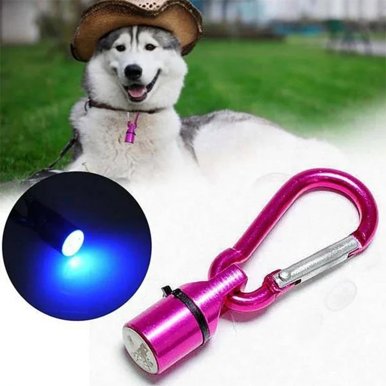 Mặt dây đèn LED nhấp nháy an toàn bằng nhôm cho thú cưng, Dây treo cho chó/mèo, Giao màu ngẫu nhiên, Đèn nhấp nháy ban đêm