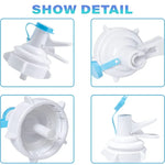 Van vòi bình nước PP cho bình nắp vương miện 55mm có nắp chống bụi, Van vòi bình nước