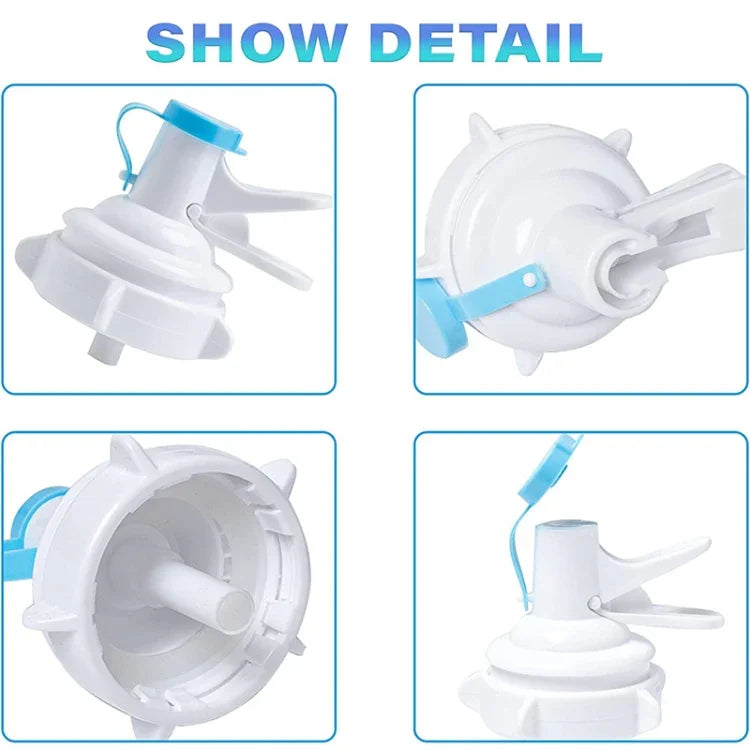 Van vòi bình nước PP cho bình nắp vương miện 55mm có nắp chống bụi, Van vòi bình nước