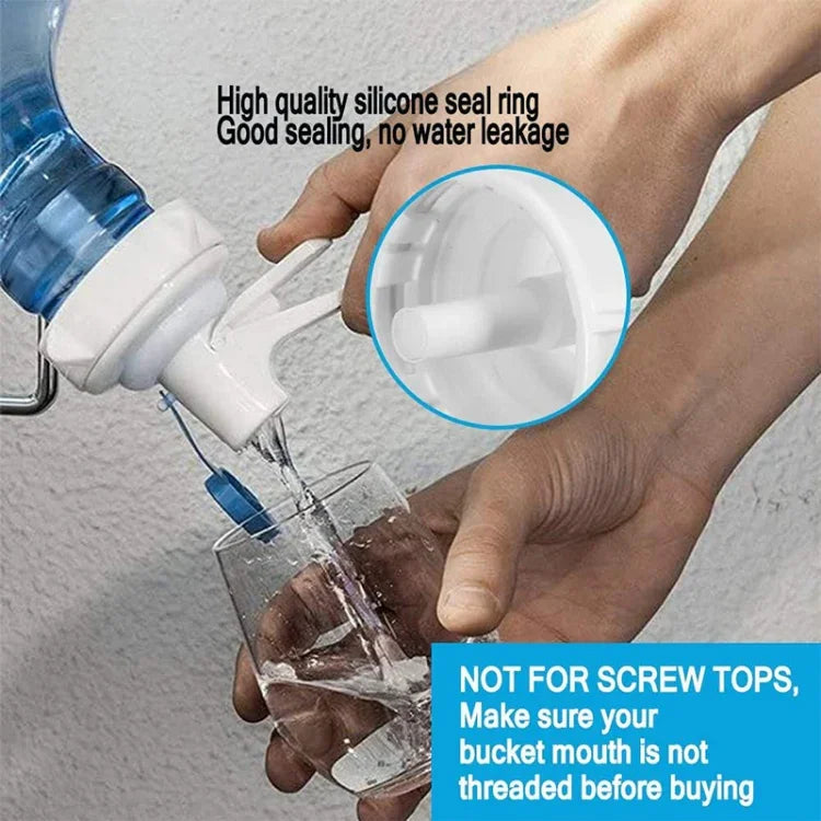 Van vòi bình nước PP cho bình nắp vương miện 55mm có nắp chống bụi, Van vòi bình nước