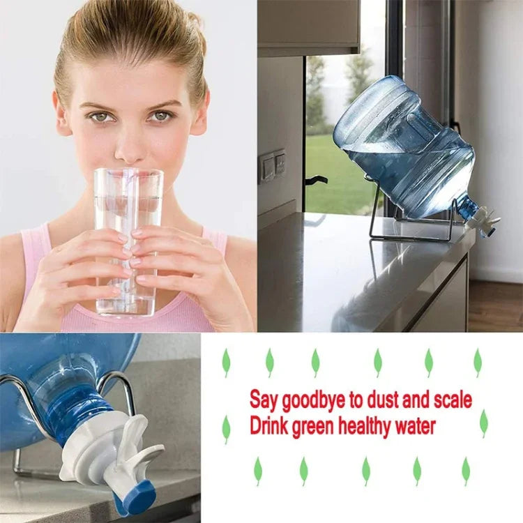 Van vòi bình nước PP cho bình nắp vương miện 55mm có nắp chống bụi, Van vòi bình nước