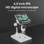 Kính hiển vi kỹ thuật số để bàn di động 50X-1000X 1080P có đèn LED, mã HC5230