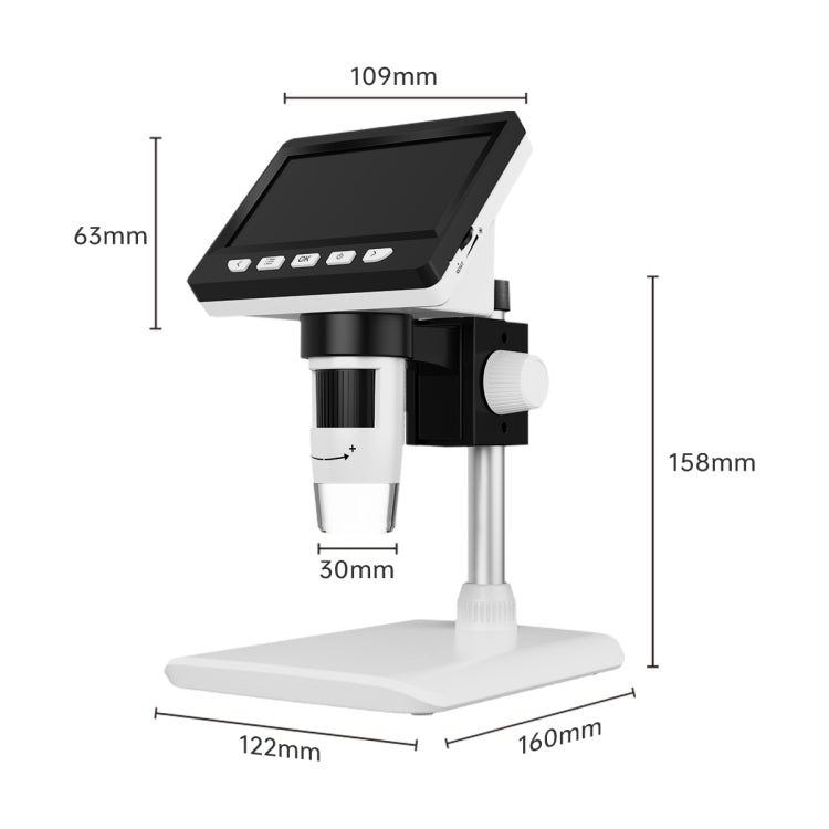 Kính hiển vi kỹ thuật số để bàn di động 50X-1000X 1080P có đèn LED, mã HC5230