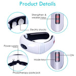 Máy massage cổ xung điện gia đình thông minh, chạy bằng pin (không bao gồm pin), dùng pin cũ