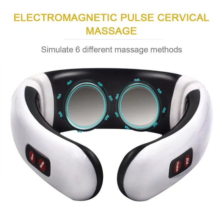 Máy massage cổ xung điện gia đình thông minh, chạy bằng pin (không bao gồm pin), dùng pin cũ