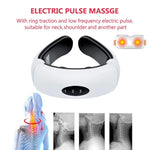 Máy massage cổ xung điện gia đình thông minh, chạy bằng pin (không bao gồm pin), dùng pin cũ