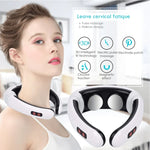Máy massage cổ xung điện gia đình thông minh, chạy bằng pin (không bao gồm pin), dùng pin cũ