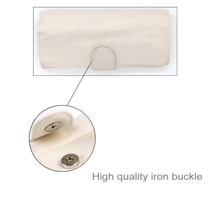 Bộ Dụng Cụ Cọ Trang Điểm Đẹp Cao Cấp 12 trong 1 Màu Be, Kích Thước: 22*29cm
