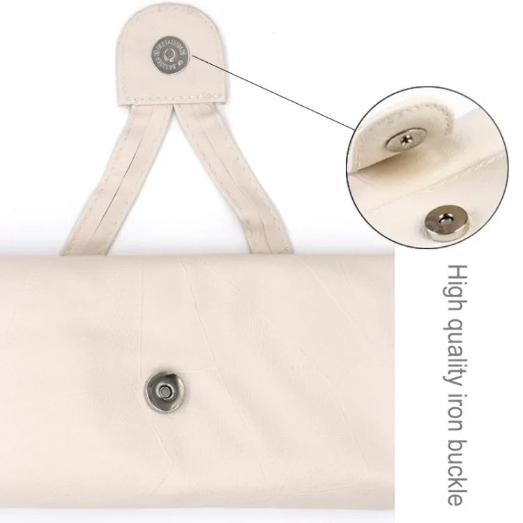 Bộ Dụng Cụ Cọ Trang Điểm Đẹp Cao Cấp 18 trong 1 Màu Be, Kích Thước: 25*46cm