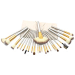 Bộ Dụng Cụ Cọ Trang Điểm Đẹp Cao Cấp 24 trong 1 Màu Be, Kích Thước: 25.4*52.6cm, Màu Be