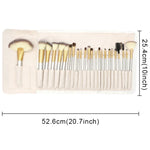 Bộ Dụng Cụ Cọ Trang Điểm Đẹp Cao Cấp 24 trong 1 Màu Be, Kích Thước: 25.4*52.6cm, Màu Be