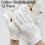 12 đôi găng tay bảo hộ lao động, cotton hai mặt, cotton hai mặt