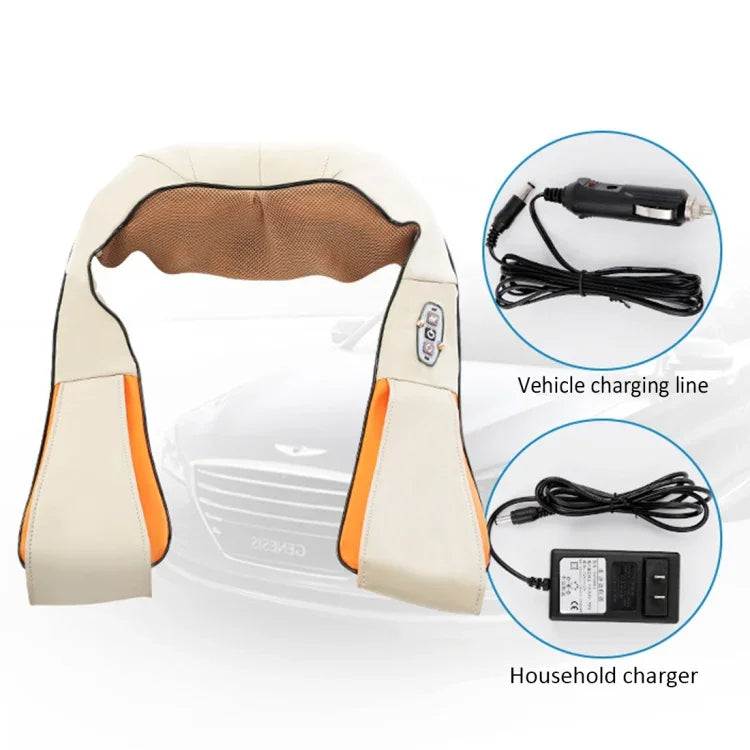 Máy mát-xa rung sưởi cổ, vai, lưng, sạc USB