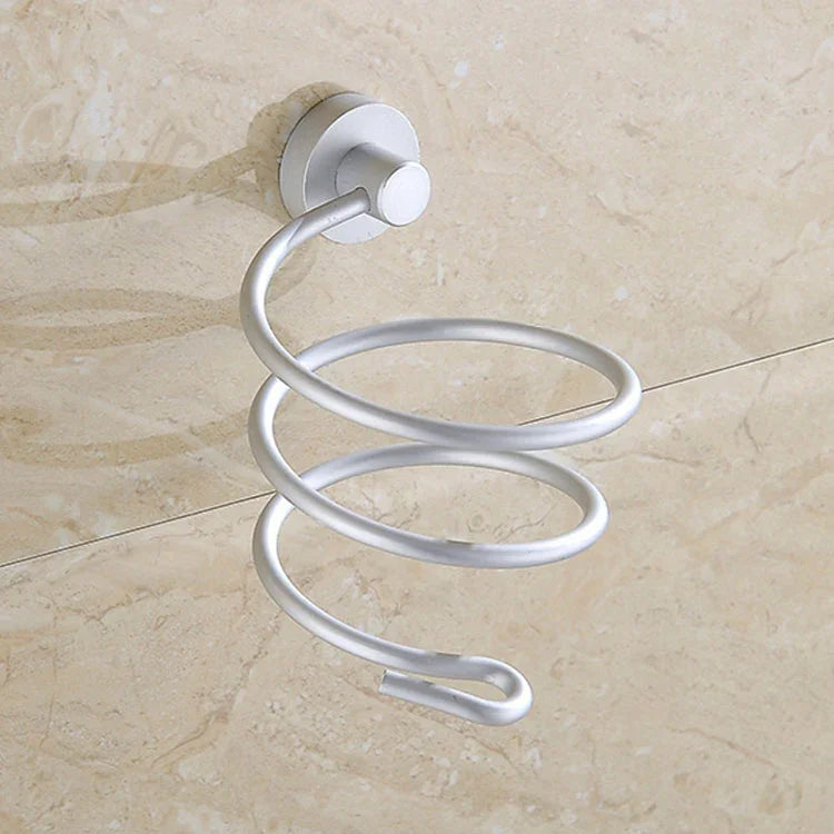 Giá đỡ máy sấy tóc treo tường, móc tổ chức, giá đỡ phòng tắm xoắn ốc, kiểu dáng đơn giản
