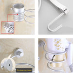 Giá đỡ máy sấy tóc treo tường, móc tổ chức, giá đỡ phòng tắm xoắn ốc, kiểu dáng đơn giản
