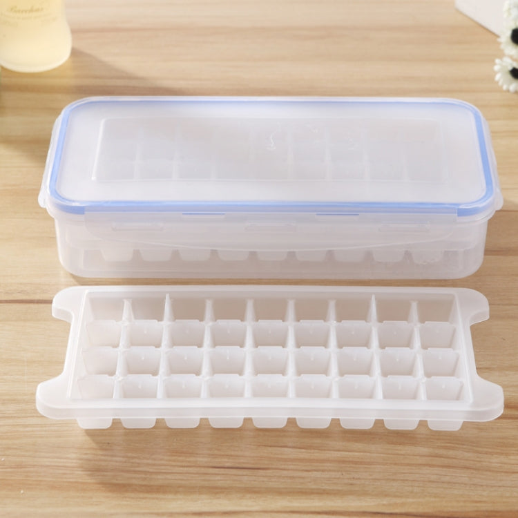 Khay làm đá vuông nhỏ nhiều tầng có nắp hộp đựng đá, 2 tầng, 2 tầng
