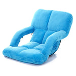 Sofa lười sáng tạo A3 có tay vịn, ghế tựa đơn gập được, 92x58x12cm (vàng), 92x58x12cm (đỏ hồng), 92x58x12cm (đỏ), 92x58x12cm (xanh dương), 92x58x12cm (khaki), 92x58x12cm (cà phê), 92x58x12cm (đen)