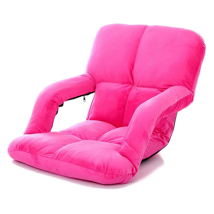 Sofa lười sáng tạo A3 có tay vịn, ghế tựa đơn gập được, 92x58x12cm (vàng), 92x58x12cm (đỏ hồng), 92x58x12cm (đỏ), 92x58x12cm (xanh dương), 92x58x12cm (khaki), 92x58x12cm (cà phê), 92x58x12cm (đen)