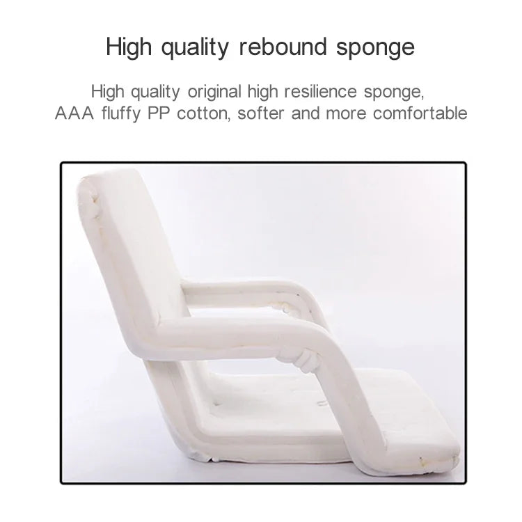 Sofa lười sáng tạo A3 có tay vịn, ghế tựa đơn gập được, 92x58x12cm (vàng), 92x58x12cm (đỏ hồng), 92x58x12cm (đỏ), 92x58x12cm (xanh dương), 92x58x12cm (khaki), 92x58x12cm (cà phê), 92x58x12cm (đen)