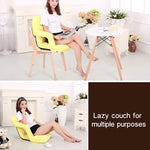 Sofa lười sáng tạo A3 có tay vịn, ghế tựa đơn gập được, 92x58x12cm (vàng), 92x58x12cm (đỏ hồng), 92x58x12cm (đỏ), 92x58x12cm (xanh dương), 92x58x12cm (khaki), 92x58x12cm (cà phê), 92x58x12cm (đen)