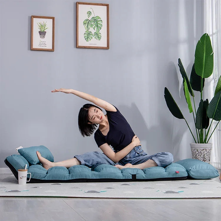 Ghế Sofa Tatami Lười C1 Gấp Đơn Ghế Thư Giãn Sáng Tạo Cửa Sổ Bay, Kích thước: 205x56x20cm, 205x56x20cm (Đỏ), 205x56x20cm (Tím), 205x56x20cm (Xanh Hồ), 205x56x20cm (Kaki), 205x56x20cm (Xanh Lá), 205x56x20cm (Cà Phê Đậm)