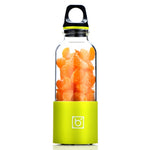Máy ép trái cây mini cầm tay Bingo 500ml sạc USB, máy xay ép trái cây điện, 22000 vòng/phút, đầu lưỡi dao 2 cánh màu hồng, xanh lá, xanh dương, tím, đỏ