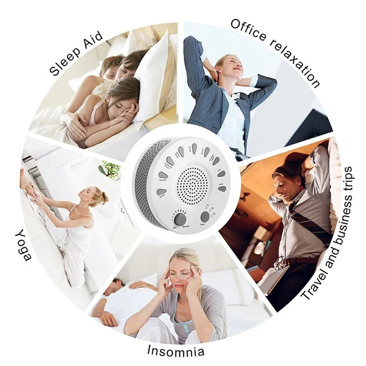 Máy tạo tiếng ồn trắng hỗ trợ giấc ngủ cải thiện giấc ngủ với chín bản nhạc hẹn giờ, UNM-GH-006