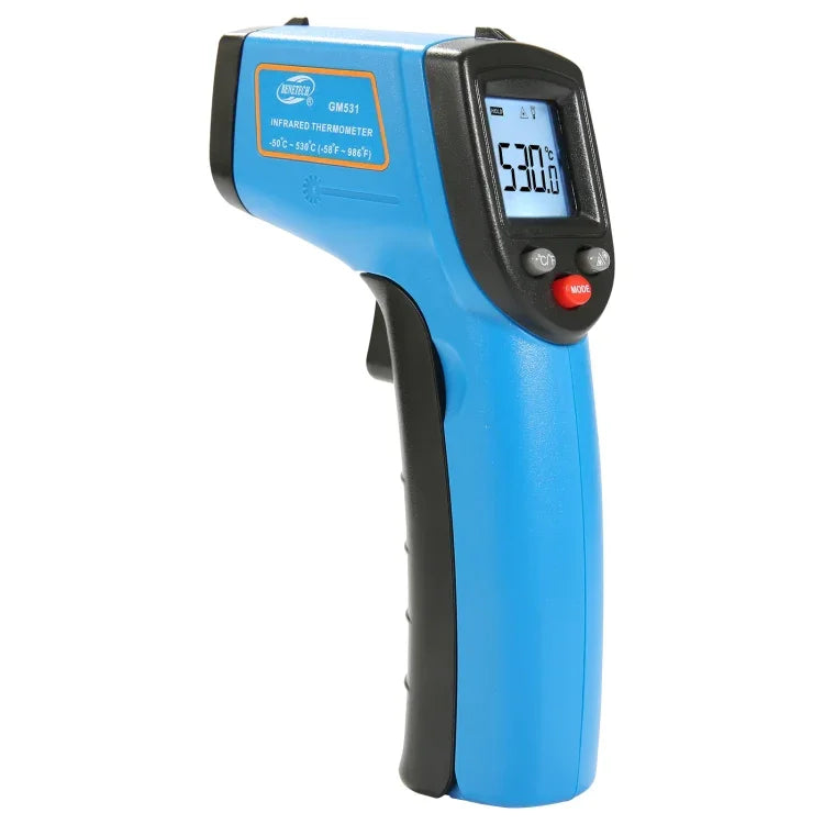 Nhiệt kế hồng ngoại kỹ thuật số cầm tay BENETECH GM531 dùng trong nấu ăn, Phạm vi đo: -50~530 C, GM531