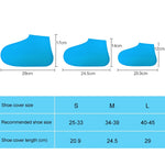 Bao giày đi mưa ngoài trời bằng silicone chống trượt, chống thấm nước, Size: S (25-33), Size: S
