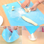 2 miếng đệm nhào bột silicone đa năng cần thiết cho nướng bánh / đệm bột / đệm cách nhiệt, giao màu ngẫu nhiên