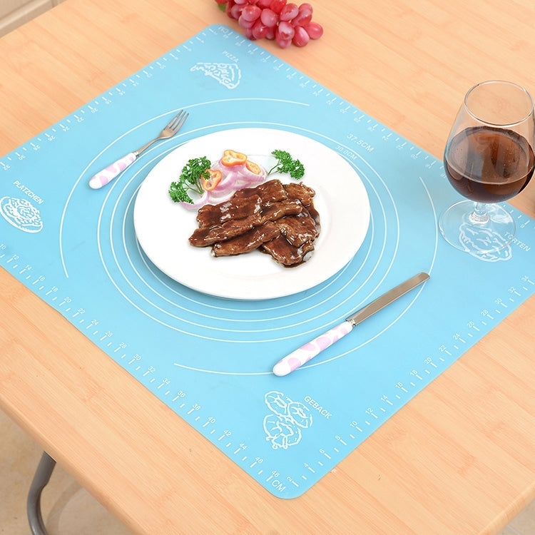 2 miếng đệm nhào bột silicone đa năng cần thiết cho nướng bánh / đệm bột / đệm cách nhiệt, giao màu ngẫu nhiên