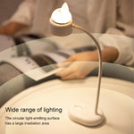 Đèn bàn LED hình mèo thiết kế nguồn sáng đôi, hỗ trợ điều chỉnh 3 mức độ sáng
