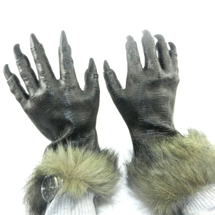 1 đôi găng tay latex hình sói trang trí Halloween, phụ kiện găng tay hóa trang lễ hội Halloween