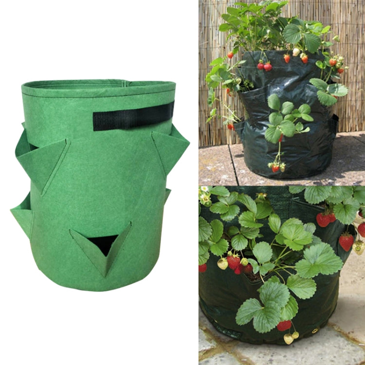 Túi trồng dâu tây 6 ngăn 26L / 7 gallon bằng vải không dệt, kích thước: 30X35cm