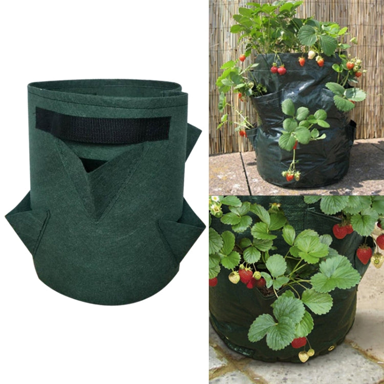 Túi trồng dâu tây 6 ngăn 26L / 7 gallon bằng vải không dệt, kích thước: 30X35cm