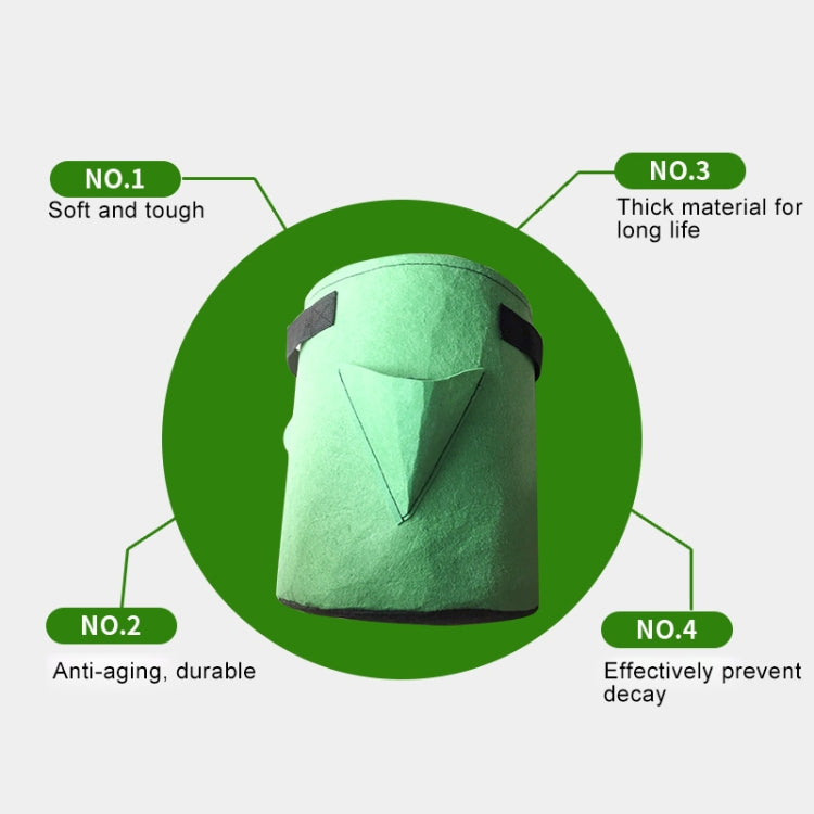 Túi trồng dâu tây 6 ngăn 26L / 7 gallon bằng vải không dệt, kích thước: 30X35cm
