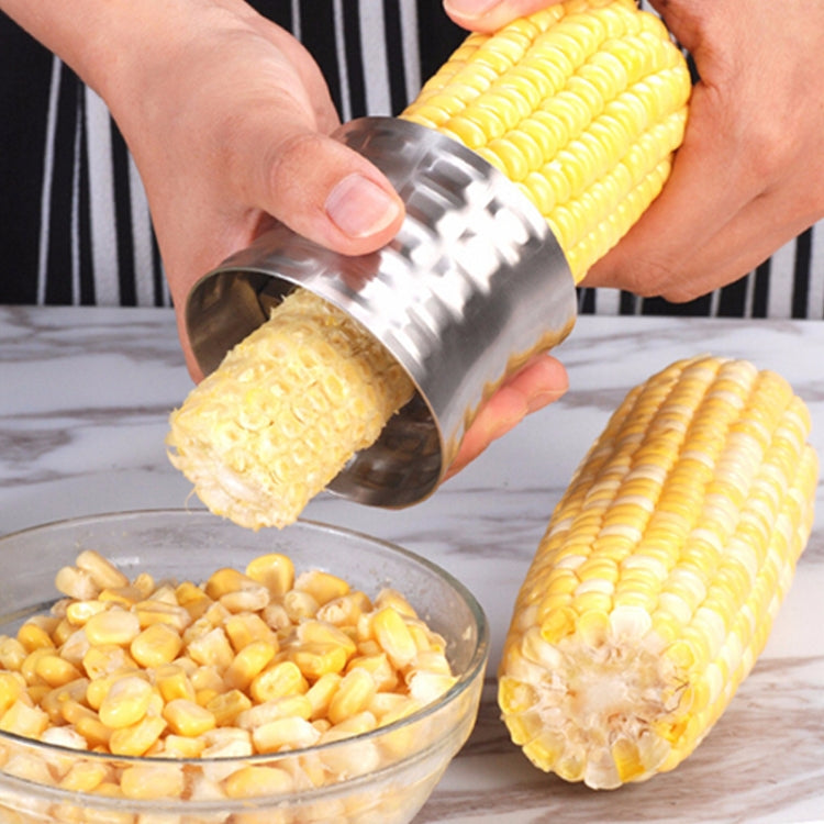 Dụng cụ cắt bắp ngô hình tròn bằng thép không gỉ 304 dùng trong gia đình, dụng cụ bào ngô bếp