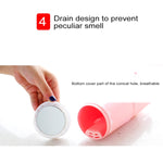 Bộ dụng cụ du lịch 5 trong 1 sáng tạo gồm cốc súc miệng, chai dầu gội, lược, gương trang điểm, bộ rửa tiêu chuẩn, 5 trong 1
