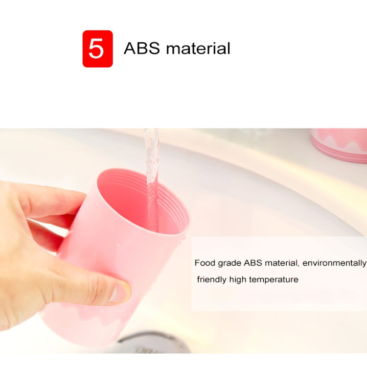 Bộ dụng cụ du lịch 5 trong 1 sáng tạo gồm cốc súc miệng, chai dầu gội, lược, gương trang điểm, bộ rửa tiêu chuẩn, 5 trong 1