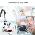 Vòi nước điện nhiệt xoay nhanh 3 giây với màn hình kỹ thuật số, 220V, Kích thước: S, Màn hình kỹ thuật số / Kích thước: S