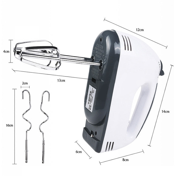 KN007364 Máy đánh trứng điện cầm tay điều chỉnh 7 tốc độ 100W cho gia đình, phích cắm EU, KN007364