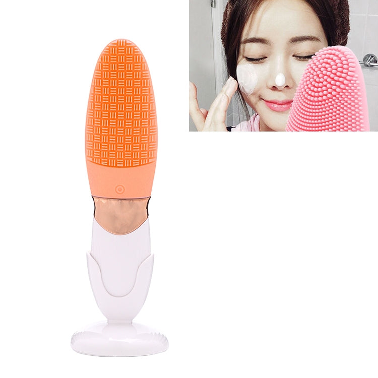 Máy Rửa Mặt Sóng Âm Silicon Dùng Pin CNaier AE-618 Chăm Sóc Da Mặt Điện, AE-618 (Màu Cam), AE-618 (Màu Hồng), AE-618 (Màu Xanh Lá), AE-618 (Màu Xanh Dương)
