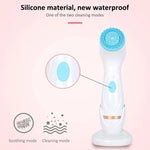CNaier AE-868 Battery-powered Silicone Ultrasonic Vibration Face Skin Care Electric Facial Cleanser, AE-868(Pink), AE-868(Blue)