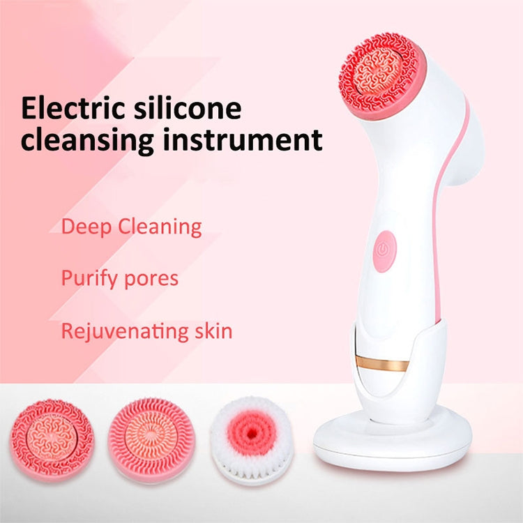 Máy rửa mặt điện rung siêu âm silicone chạy pin CNaier AE-868, AE-868 (Màu hồng), AE-868 (Màu xanh)