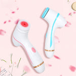 Máy rửa mặt điện rung siêu âm silicone chạy pin CNaier AE-868, AE-868 (Màu hồng), AE-868 (Màu xanh)