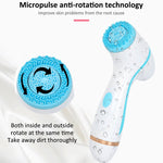 Máy rửa mặt điện rung siêu âm silicone chạy pin CNaier AE-868, AE-868 (Màu hồng), AE-868 (Màu xanh)